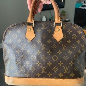 Vintage Louis Vuitton Alma Handbag Monogram Canvas